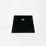 Hermès Vintage Kelly Doblis Noir Evening Envelope Saclàb Front