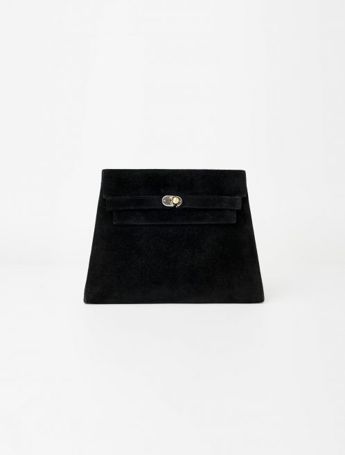 Hermès Vintage Kelly Doblis Noir Evening Envelope Saclàb Front