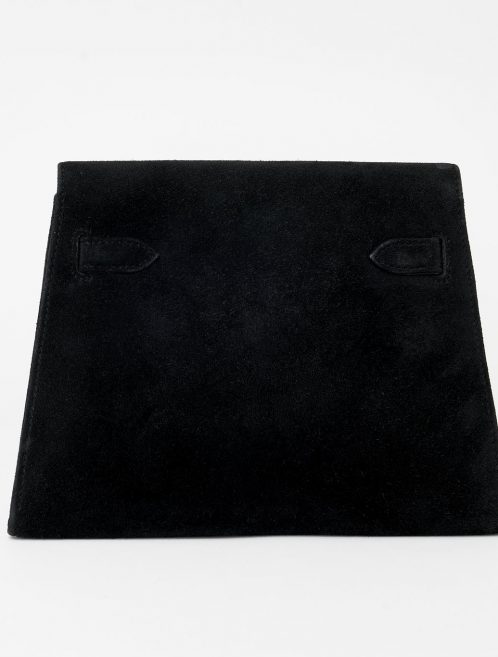Hermès Vintage Kelly Doblis Noir Evening Envelope Saclàb Back