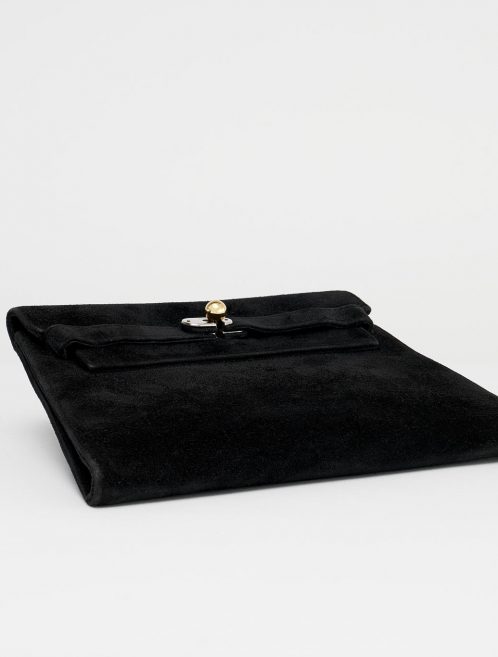 Hermès Vintage Kelly Doblis Noir Evening Envelope Saclàb Bottom