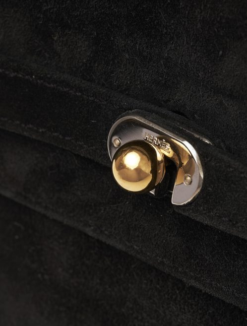Hermès Vintage Kelly Doblis Noir Evening Envelope Saclàb Hardware Double