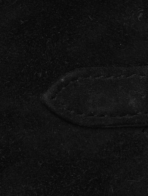 Hermès Vintage Kelly Doblis Noir Evening Envelope Saclàb Detail 1