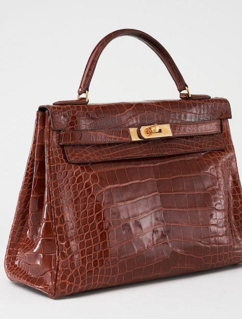 Hermès Kelly 32 Alligator Etrusque Saclàb Side