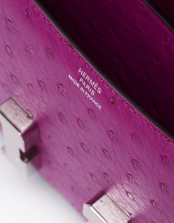 Hermes Constance 18 Ostrich Pourpre Saclàb