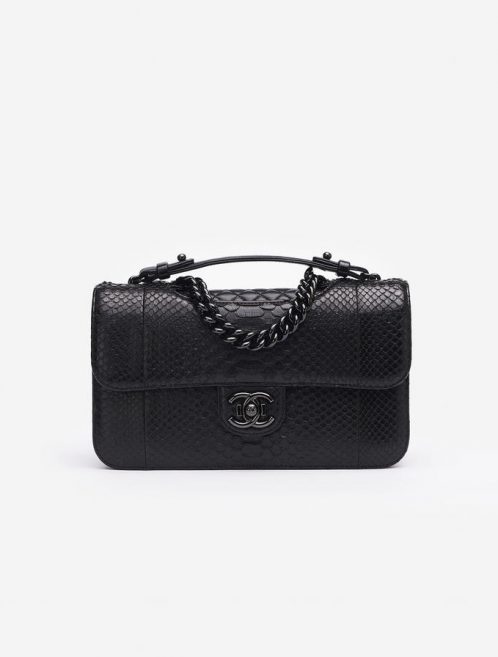Chanel Timeless Jumbo Python So Black Saclab