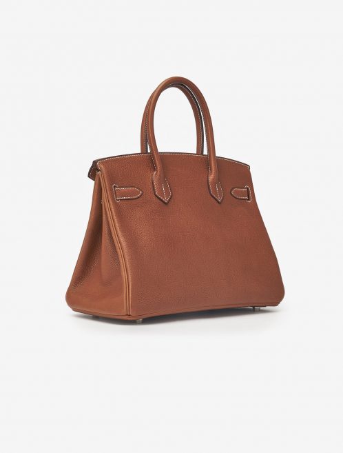 Hermès Birkin 30 Fauve Barenia Faubourg Saclàb Luxury Vintage Back Side