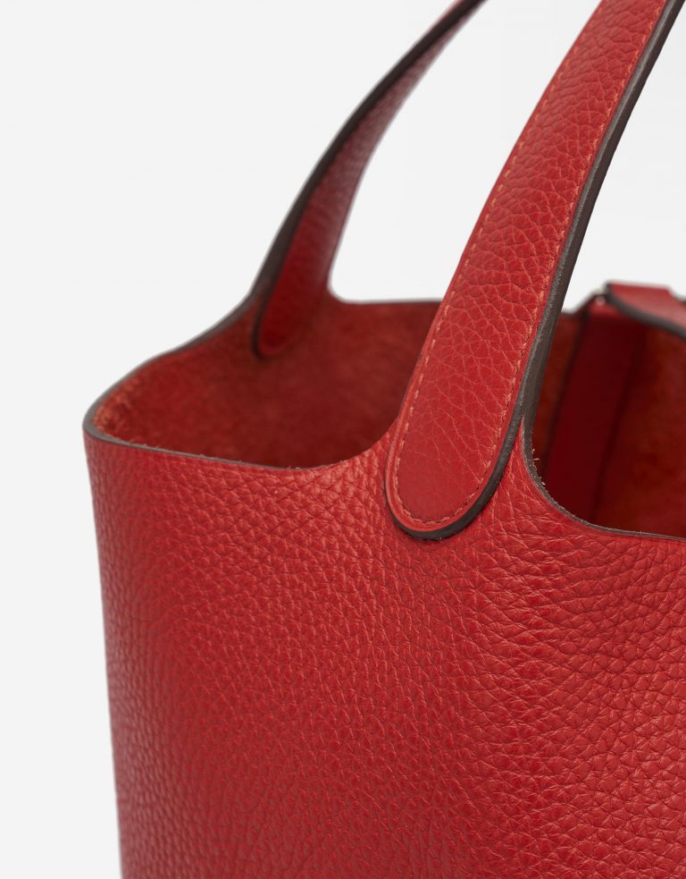 Hermes Picotine Lock 22 Swift Rouge Tomate Saclàb Side