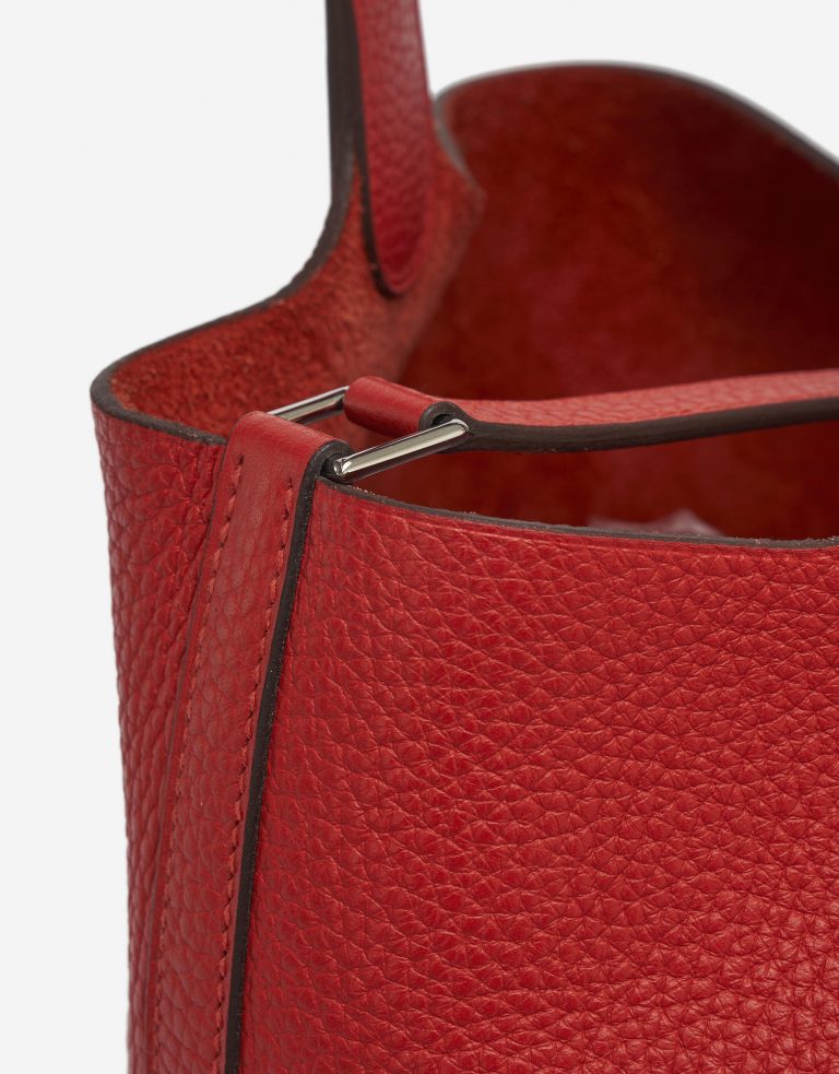 Hermes Picotine Lock 22 Swift Rouge Tomate Saclàb Closed