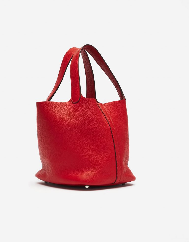 Hermes Picotine Lock 22 Swift Rouge Tomate Saclàb Side
