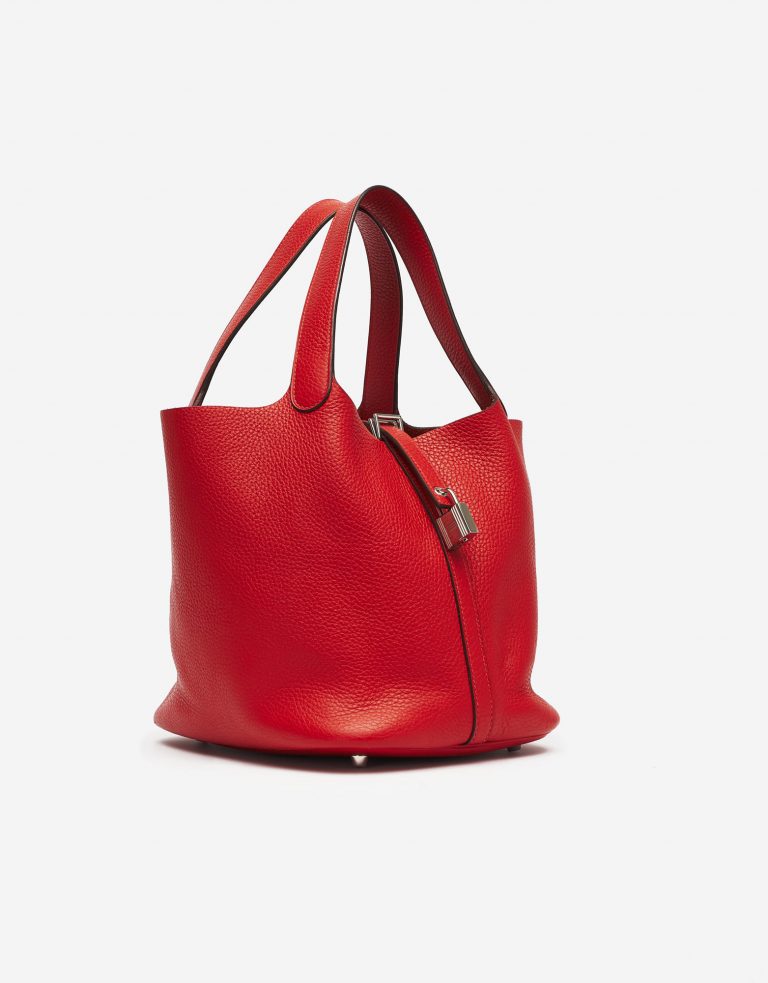 Hermes Picotine Lock 22 Swift Rouge Tomate Saclàb Lock