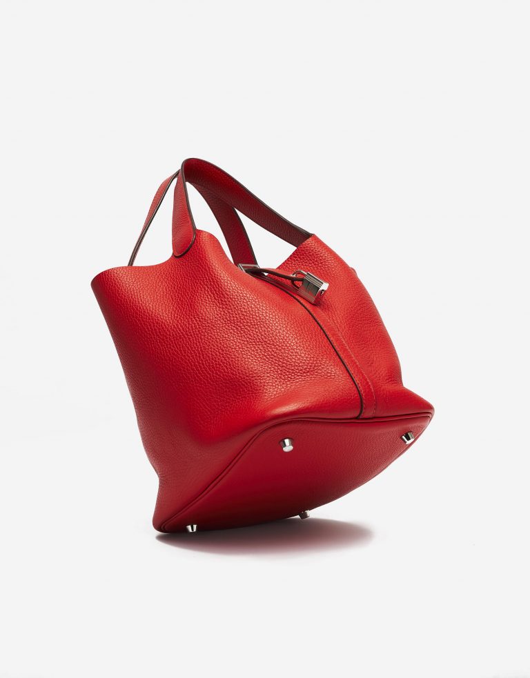 Hermes Picotine Lock 22 Swift Rouge Tomate Saclàb Bottom