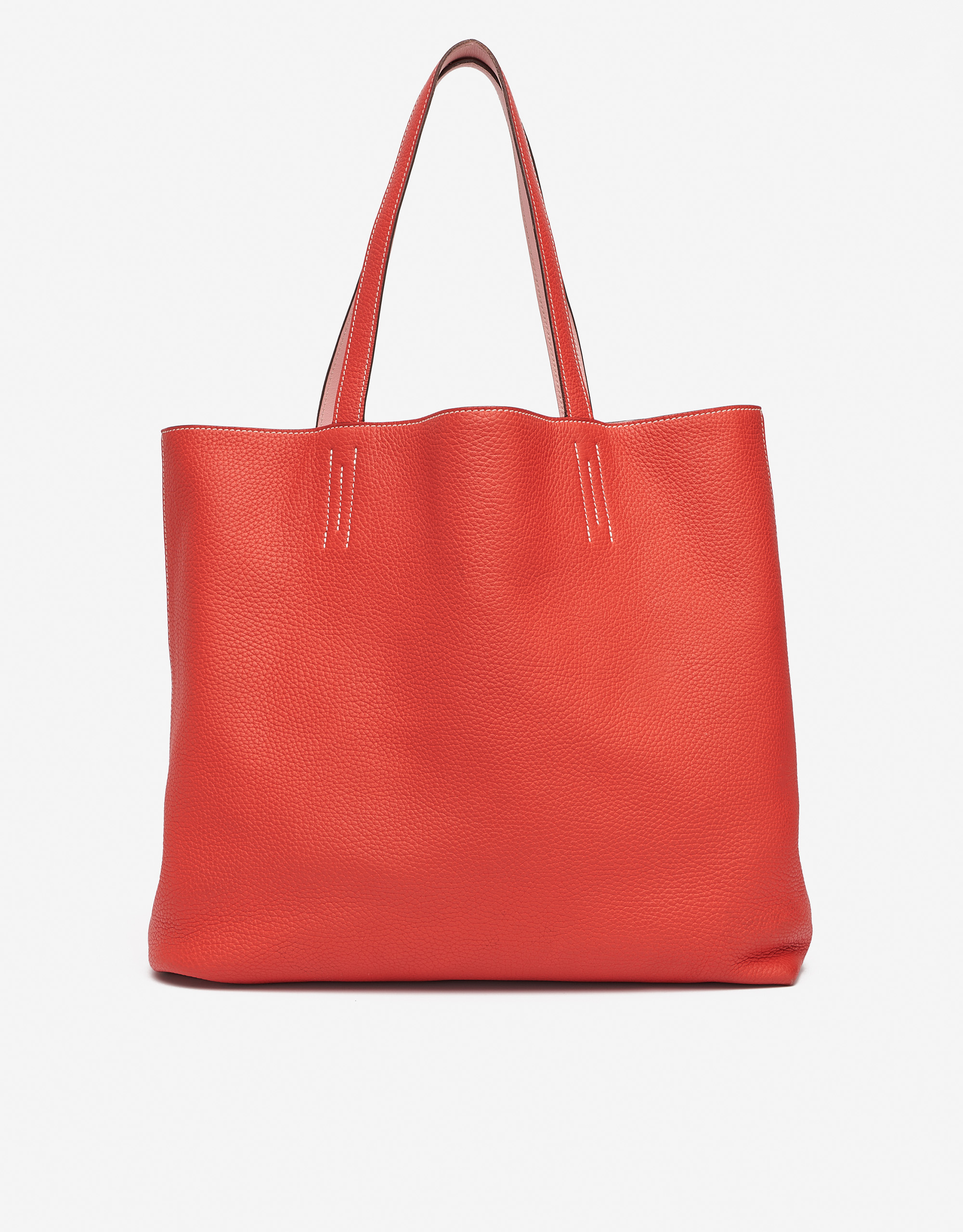 Hermès Double Sens 45 Sikkim Rose Sakura Clemence Rouge Pivoine