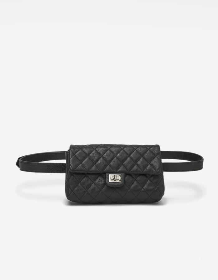 Chanel Uniform 2.55 Belt bag Caviar Black Saclàb