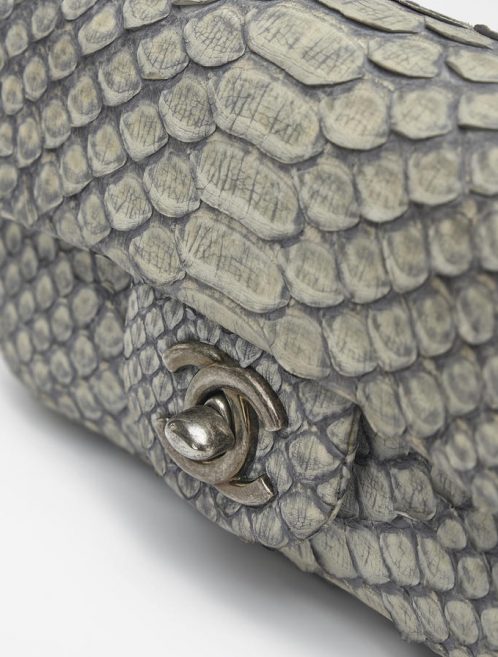 Chanel Timeless Extra Mini Python Dusty Blue Saclàb