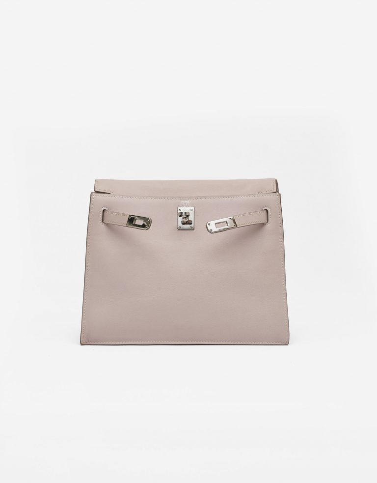 Hermès Kelly Danse Swift Rose Dragée Saclàb Front Open