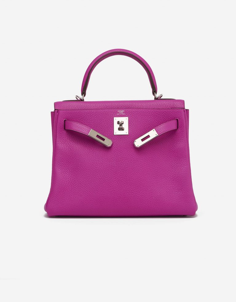Hermès Kelly 28 Togo Magnolia consignment designer handbags saclab