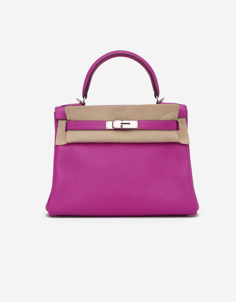 Hermès Kelly 28 Togo Magnolia consignment designer handbags saclab