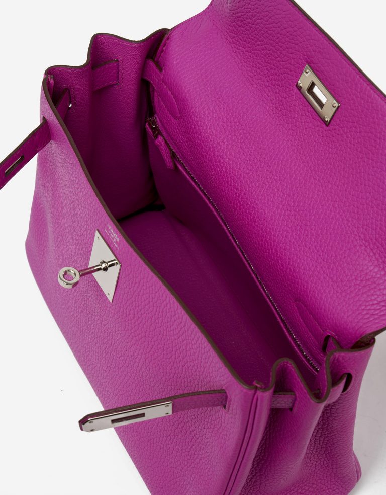 Hermès Kelly 28 Togo Magnolia consignment designer handbags saclab