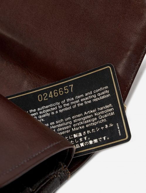 Chanel Timeless Medium Lizard Brown Authenticity Card