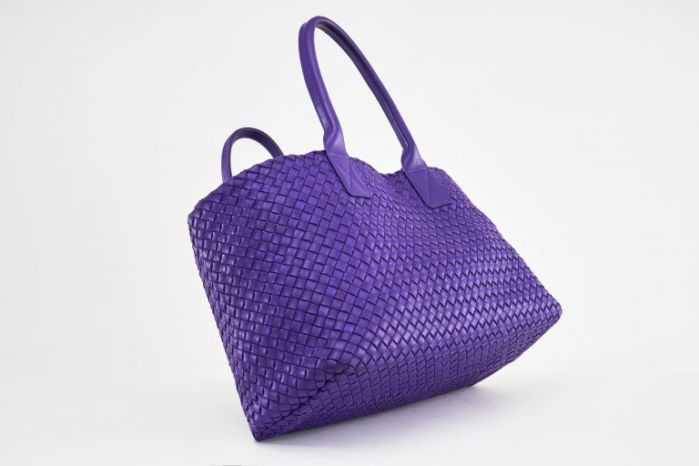 19 Bottega Veneta Cabat Medium Purple Bottom