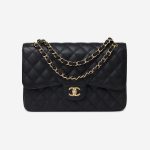 Chanel Classic Flap Jumbo Caviar Black Saclàb Front