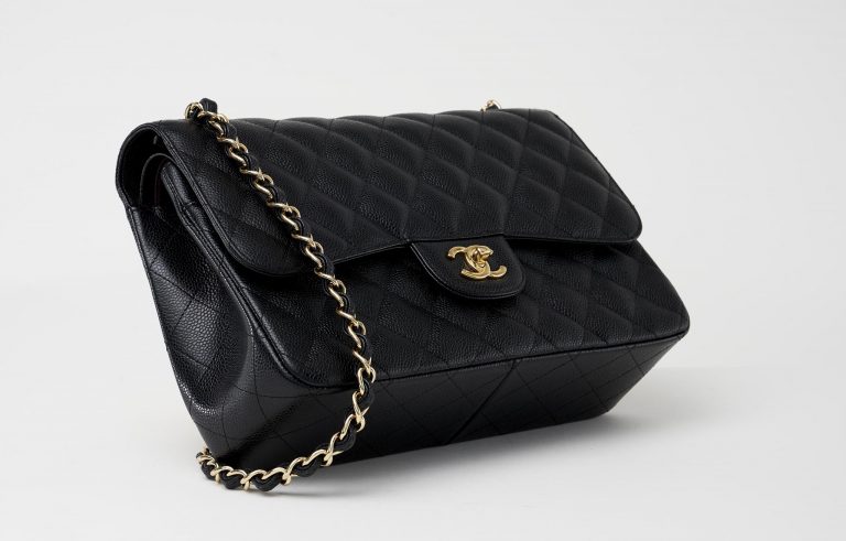 Chanel Classic Flap Jumbo Caviar Black Saclàb Bottom