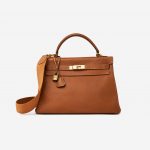 Hermès Kelly 32 Epsom Gold Saclàb Front