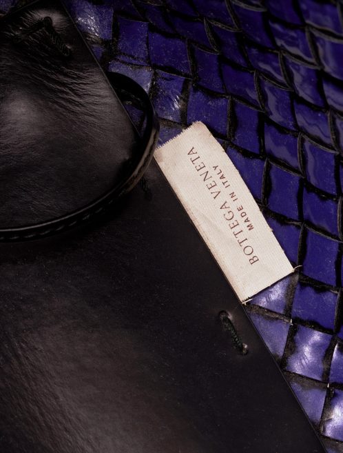 36 Bottega Veneta Cabat Cabat Large Purple Black Saclab