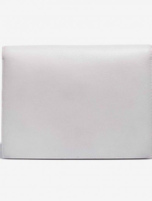 Customised Hermès Faco Clutch Evergrain White Back