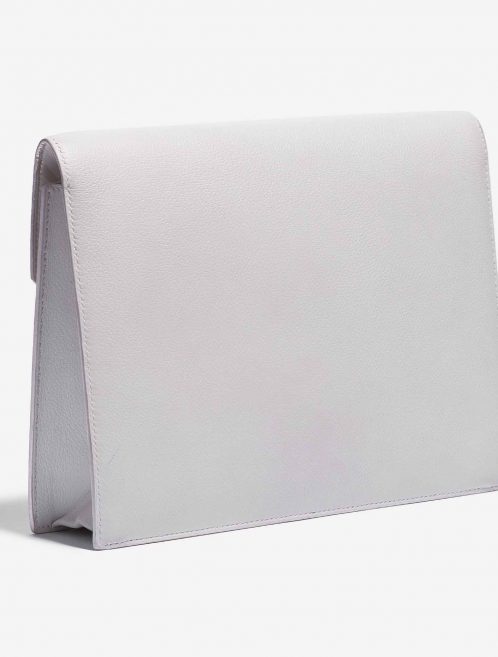 Customised Hermès Faco Clutch Evergrain White Back Side