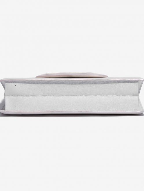 Customised Hermès Faco Clutch Evergrain White Bottom