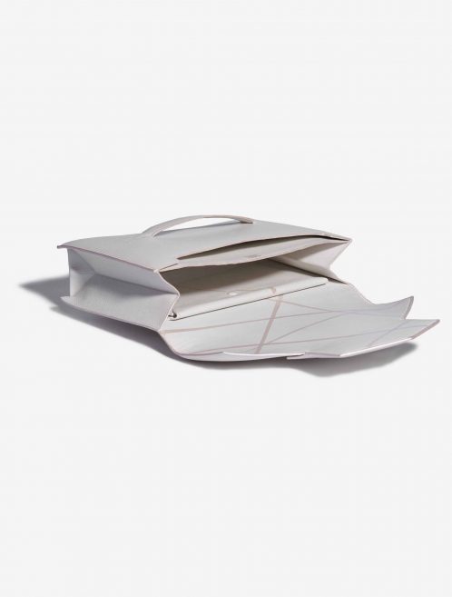 Customised Hermès Faco Clutch Evergrain White Open