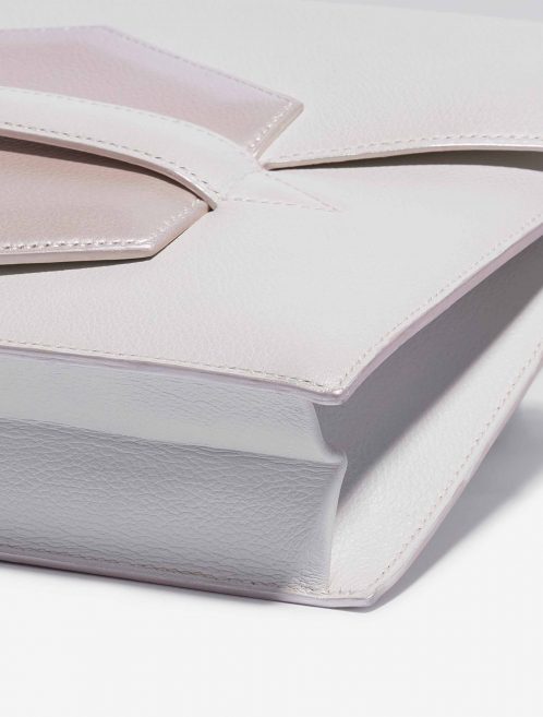 Customised Hermès Faco Clutch Evergrain White Detail