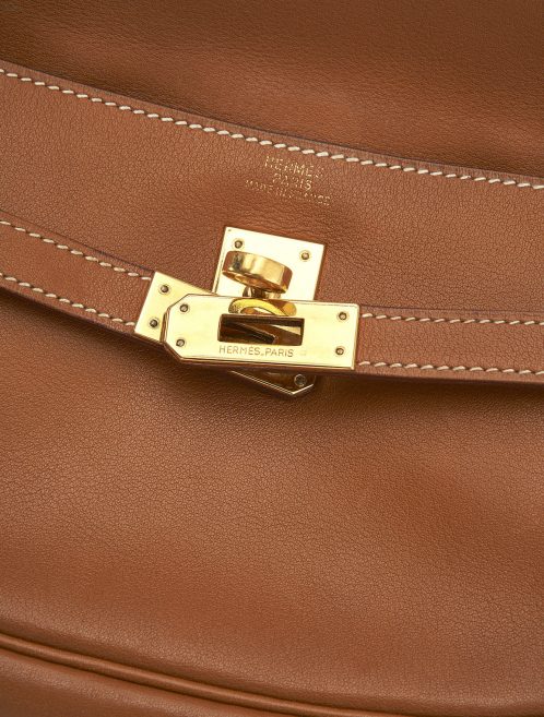 62 Hermes Kelly Swift Gold Pochette Belt Gold Saclab Logo