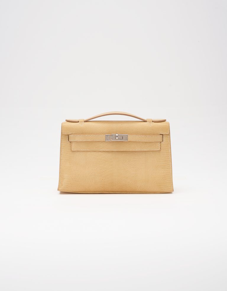 Hermes Kelly Pochette Lizard Vanille Saclàb