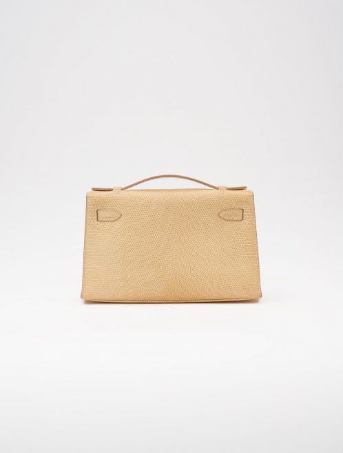 Hermes Kelly Pochette Lizard Vanille Saclàb Back