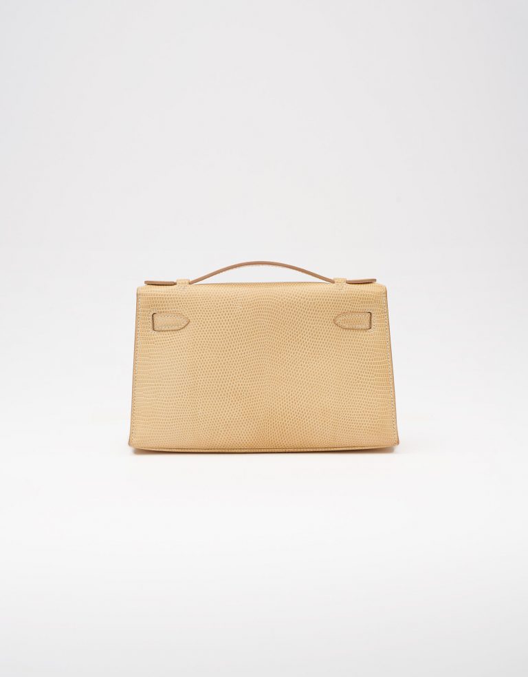 Hermes Kelly Pochette Lizard Vanille Saclàb Back