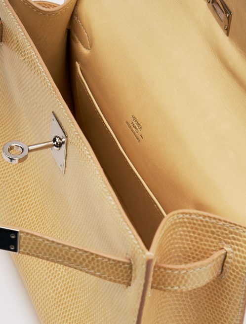 Hermes Kelly Pochette Lizard Vanille Saclàb Inside