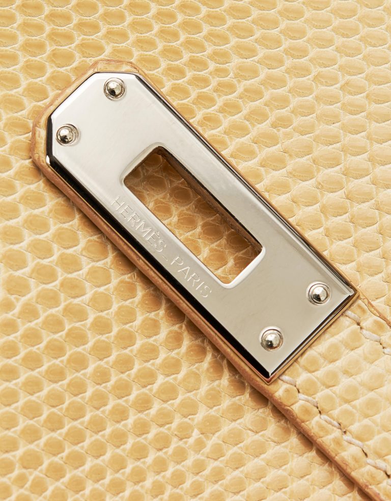 Hermes Kelly Pochette Lizard Vanille Saclàb Logo