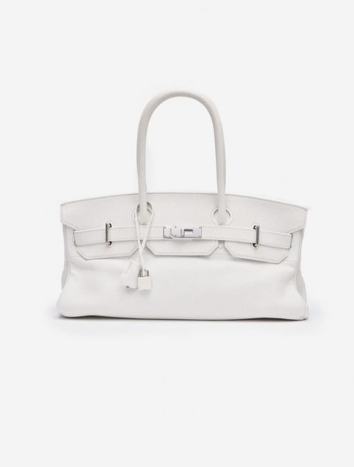Hermes Birkin JPG Clemence White Saclab