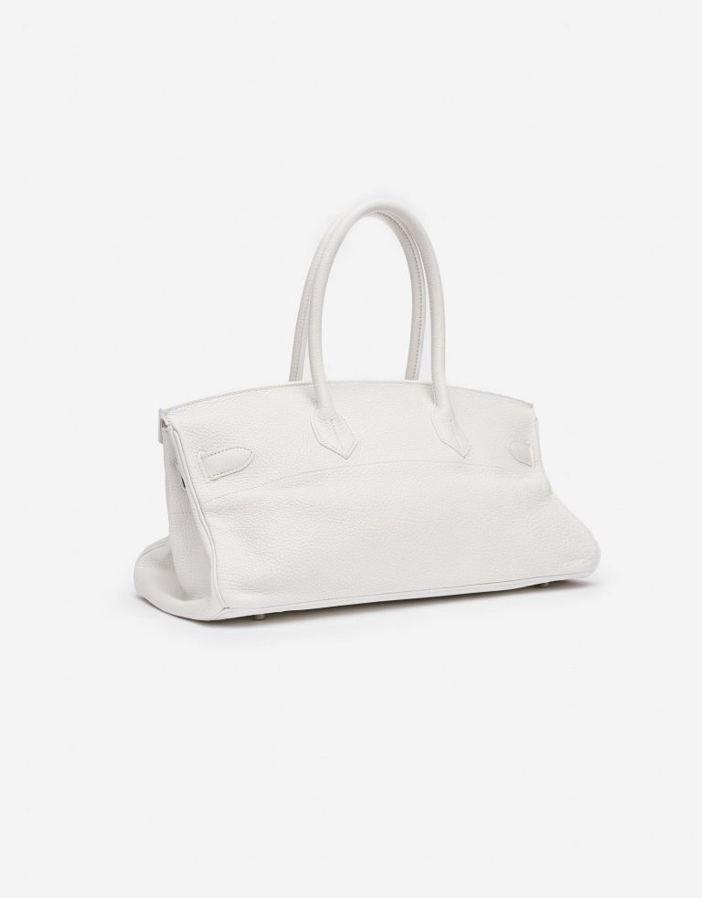 Hermes Birkin JPG Clemence White Saclab Side Back