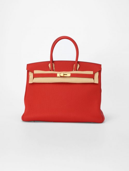Hermes Birkin 35 Togo Vermillion Saclab Bag