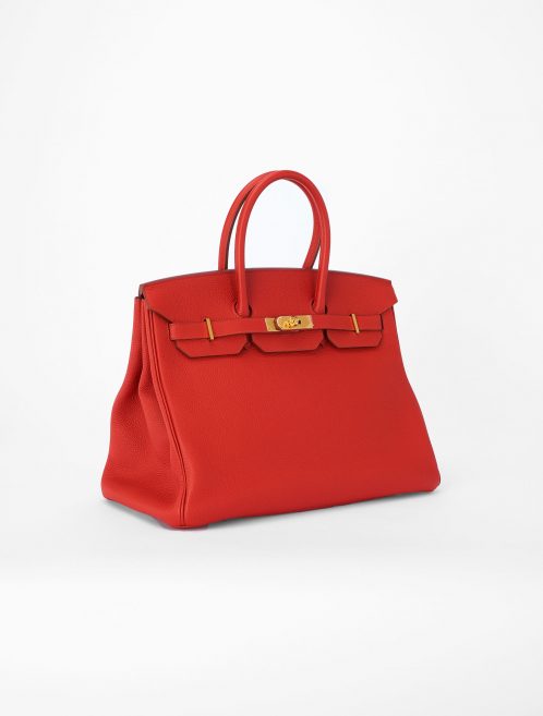 Hermes Birkin 35 Togo Vermillion Saclab Side