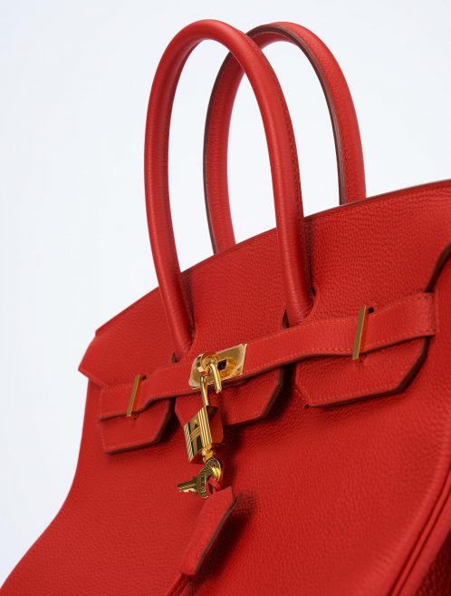 Hermes Birkin 35 Togo Vermillion Saclab Leather