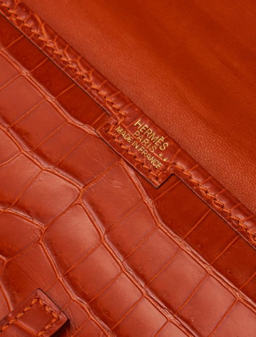 Hermès Jige 20 Niloticus Crocodile Orange H Saclàb