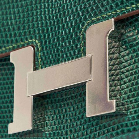 Hermes Constance 18 Lizard Vert Emerald