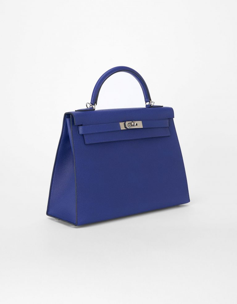 Hermes Kelly 32 Epsom Bleu Encre Saclàb Side