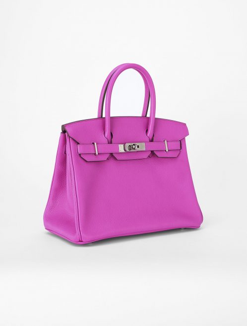Hermes Birkin 30 Clemence Magnolia Saclab Side