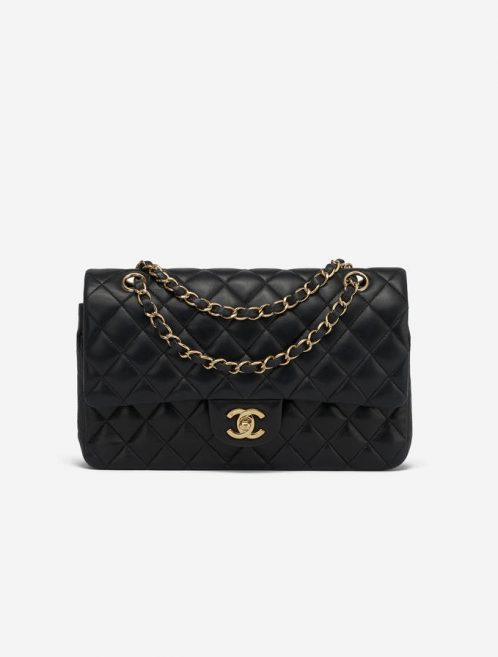 Chanel Timeless Medium Lamb Black Double flap by Saclab