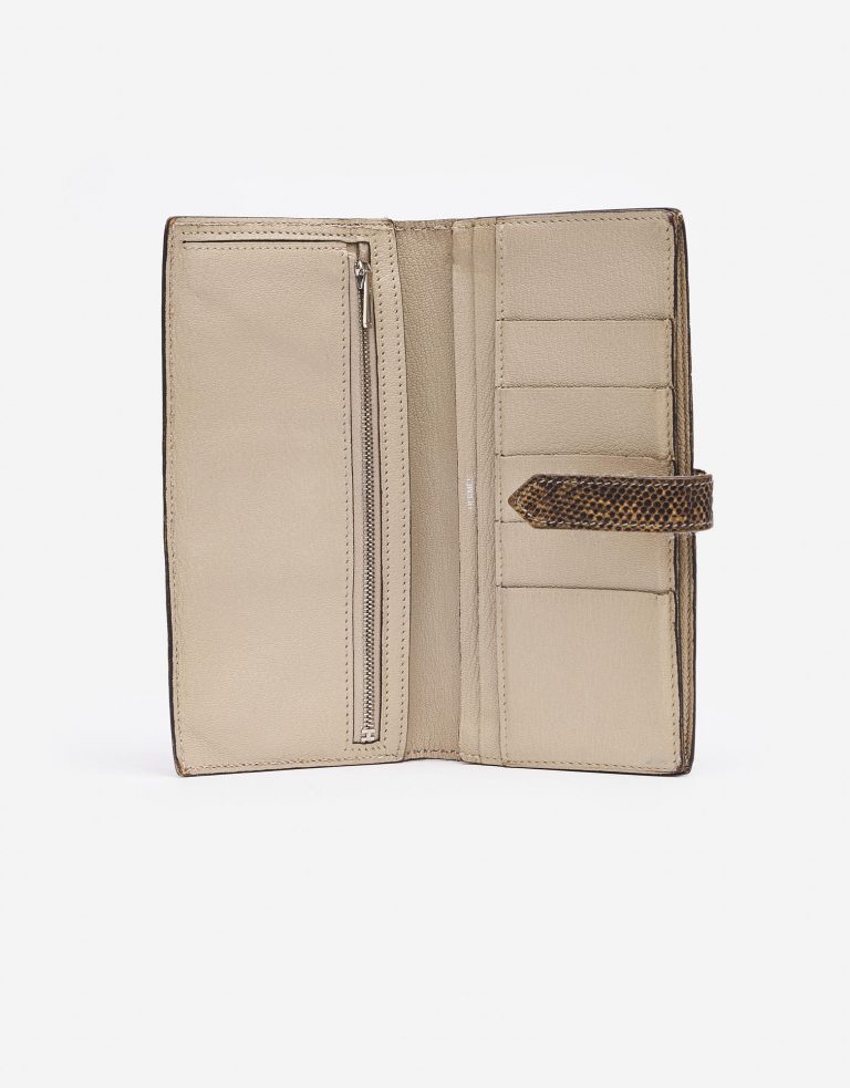 Hermès Bearn Wallet Lizard Ombre Saclàb Inside